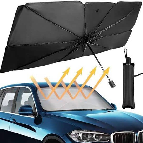 Universal Car Windshield Sunshade - UV Protection & Heat Reduction 3