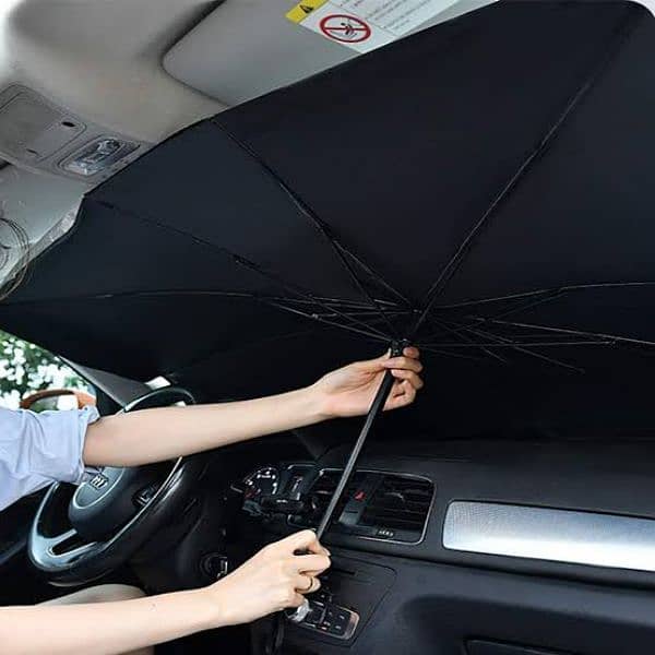Universal Car Windshield Sunshade - UV Protection & Heat Reduction 4