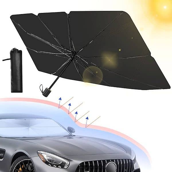 Universal Car Windshield Sunshade - UV Protection & Heat Reduction 5