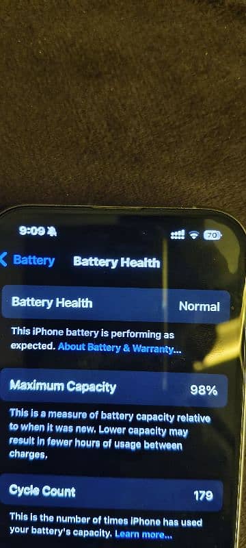 15 pro natural titanium colour 256 GB condition 10 by 10 5