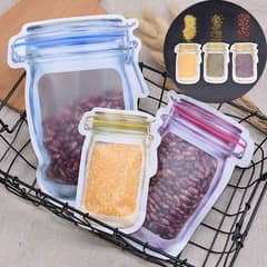 clear bag pack 5 in 1 plastic bags for storage food items