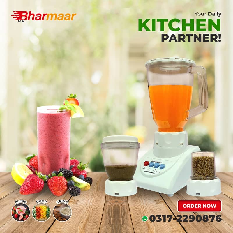 Juicer - Blender - Grinder - Chopper - Mixer - 3 in 1 - 4 in 1 3
