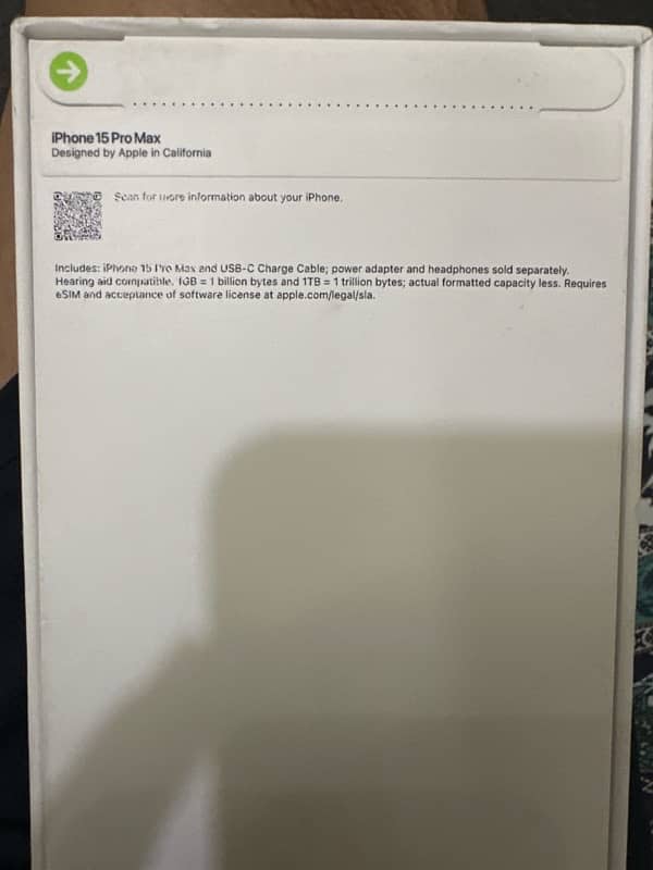 iPhone 15 Pro Max 256GB LLA Non-PTA Brand New Pin Pack 1