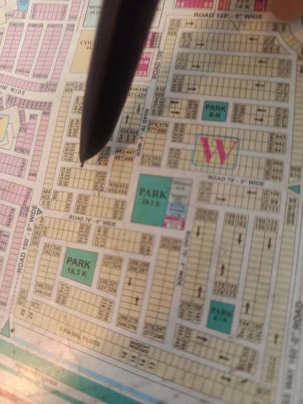 DHA Lahore Phase 8 W Block One Kanal Pair 40 Marla Plot For Sale 0