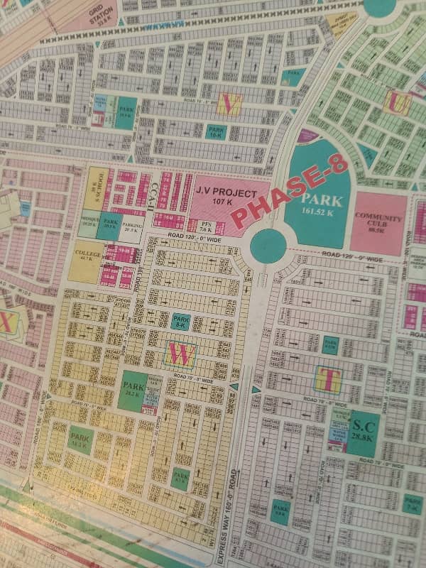 DHA Lahore Phase 8 W Block One Kanal Pair 40 Marla Plot For Sale 1