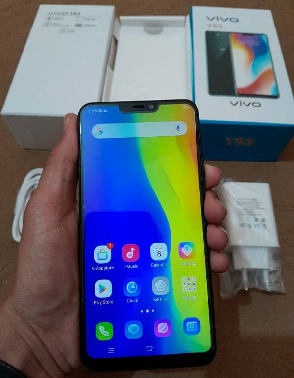 6/128GB, Vivo y83, With Box charger 2
