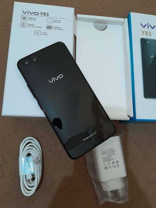 6/128GB, Vivo y83, With Box charger 3