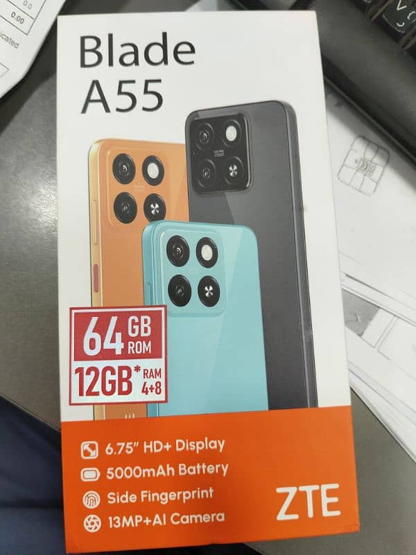 Just Box Open ZTE Blade A 55 Mobile 0