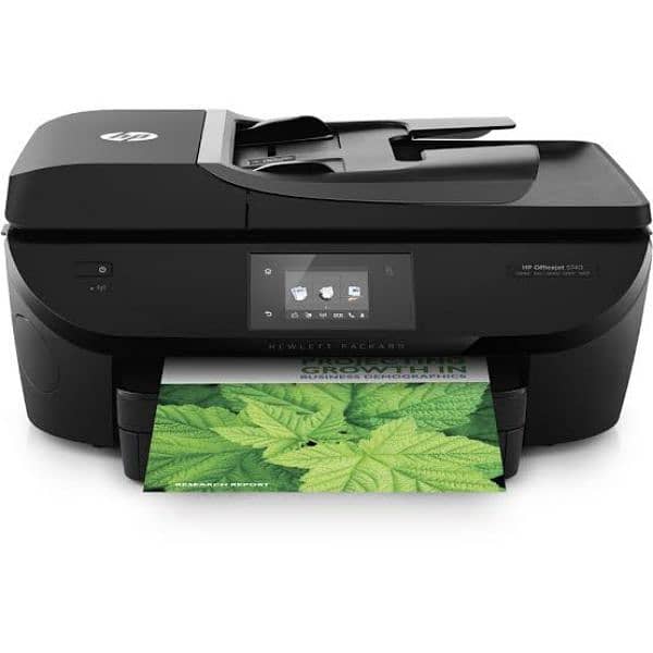 HP 5740 Wi-Fi  printer colour black print all in one printer 1