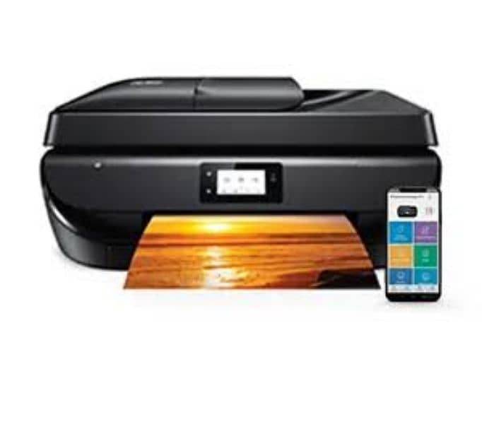 HP 5740 Wi-Fi  printer colour black print all in one printer 2