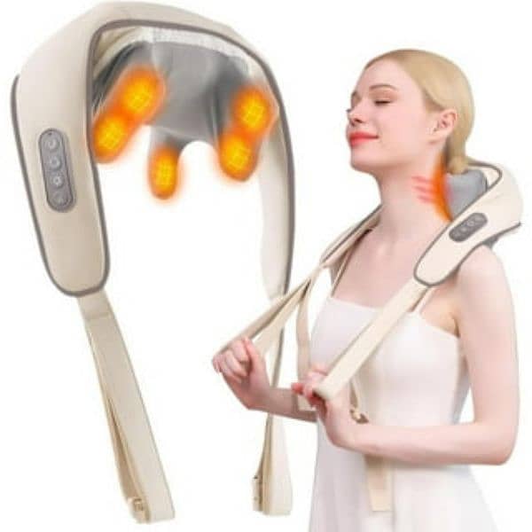 Cordless 4D Neck and Shoulder Massager infrared Heating 0