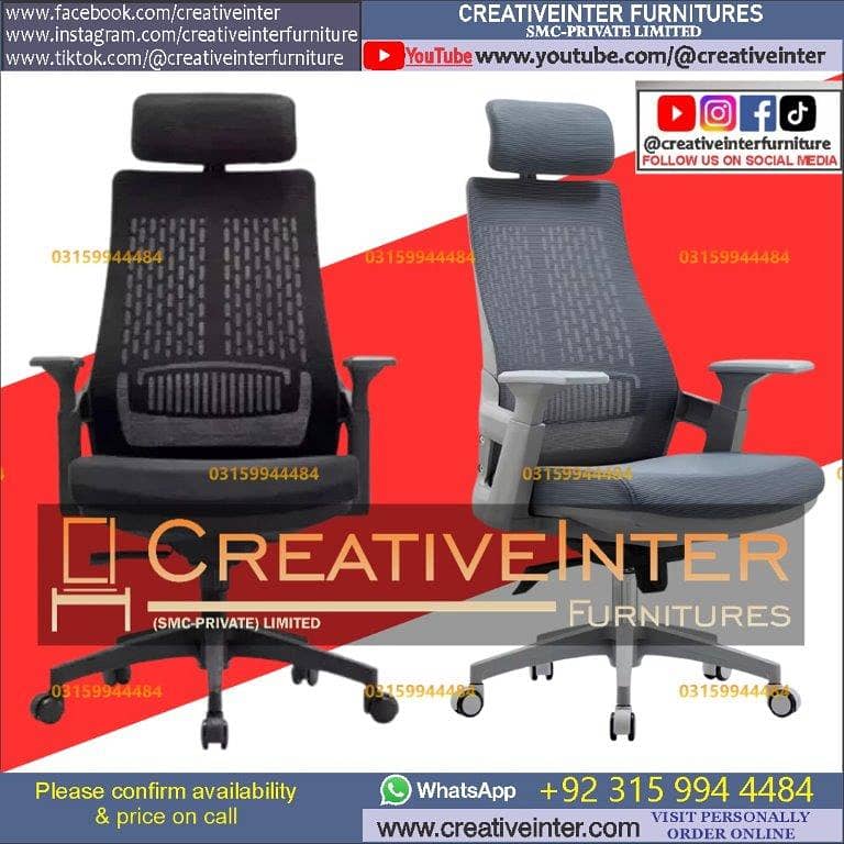 Office chair table study desk Staff Revolving meeting mesh Computer 2