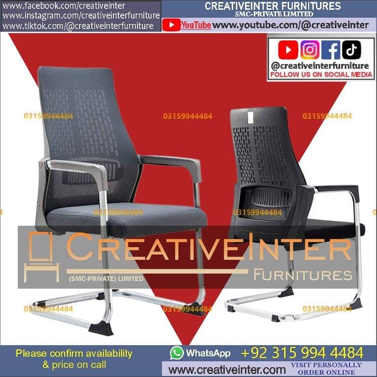 Office chair table study desk Staff Revolving meeting mesh Computer 2