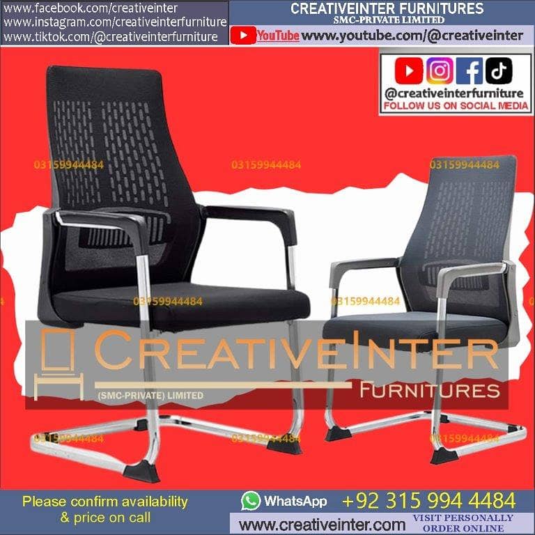 Office chair table study desk Staff Revolving meeting mesh Computer 4