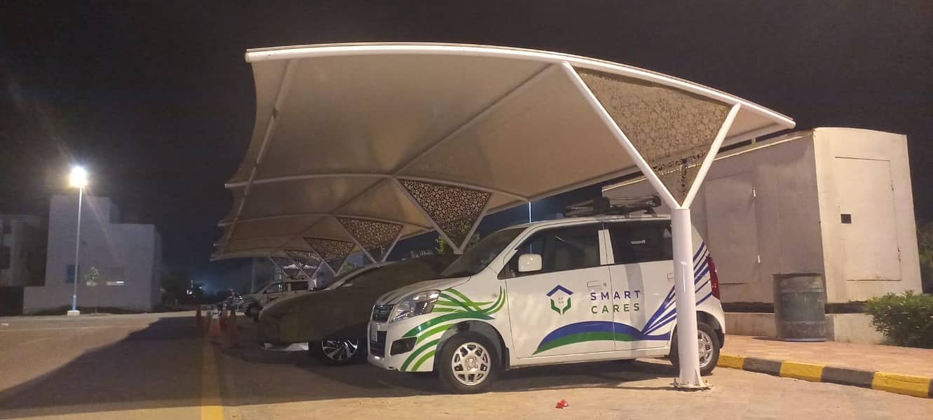 Car Parking shed. | Canopy | Hallshed | warehouse | Wall mounted 12