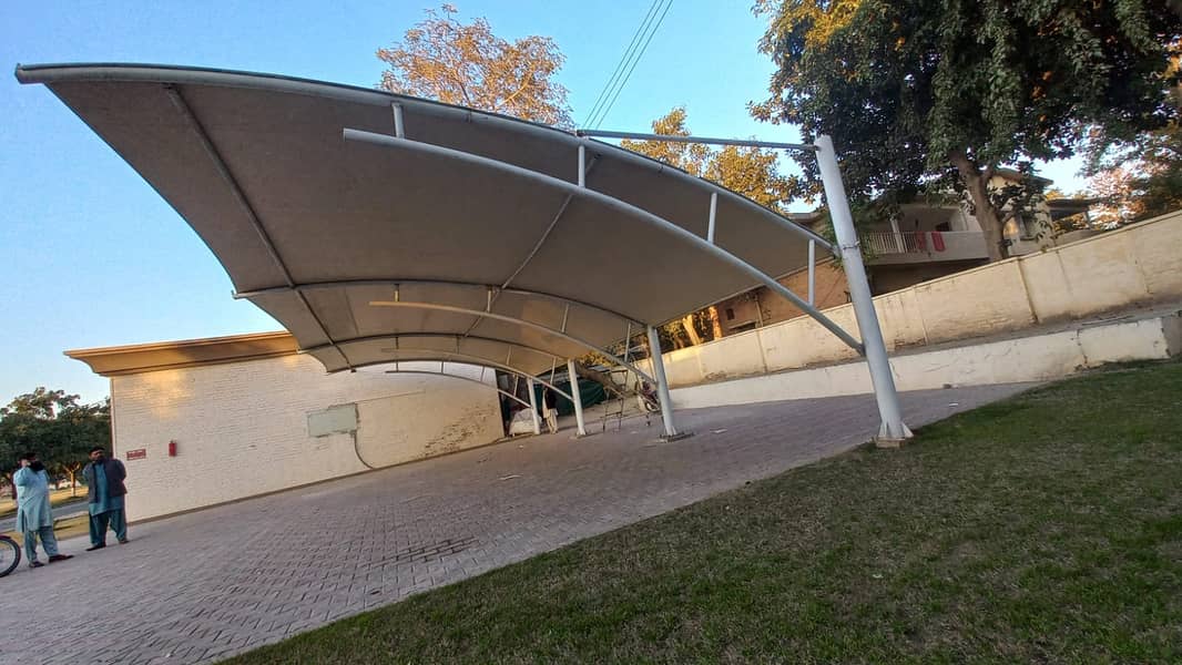 Car Parking shed. | Canopy | Hallshed | warehouse | Wall mounted 15