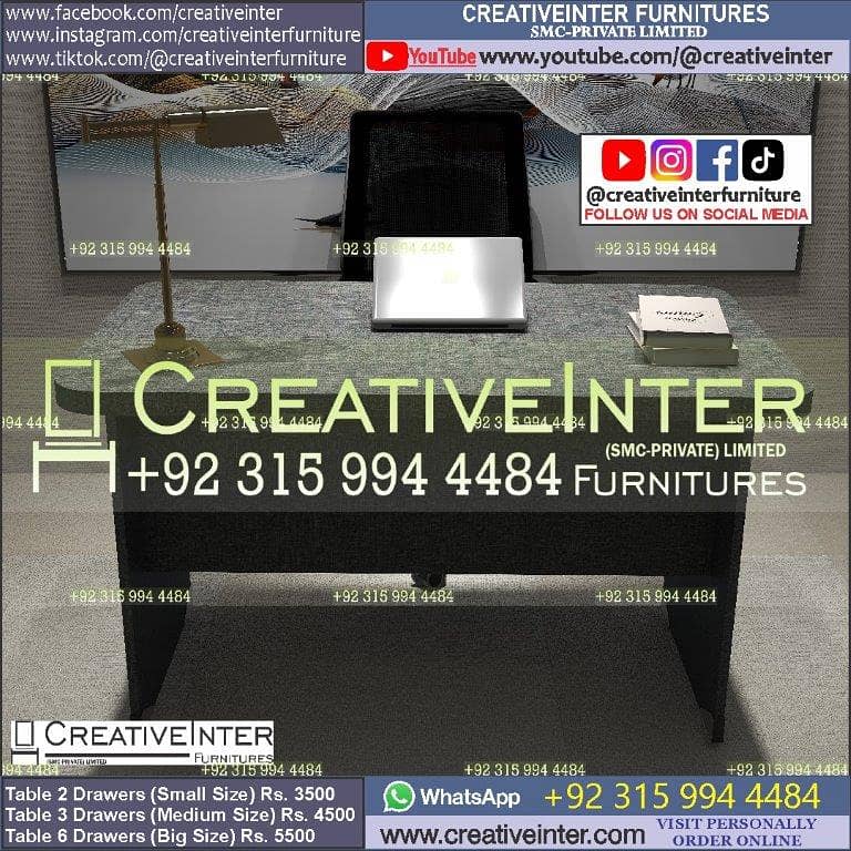 Office Table Study Table Working Desk Computer Gaming Table 8