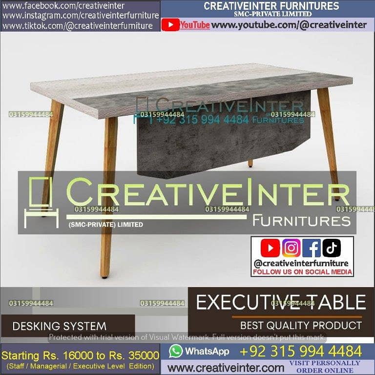 Office Table Study Table Working Desk Computer Gaming Table 10