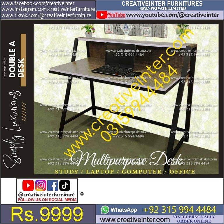 Office Table Study Table Working Desk Computer Gaming Table 17