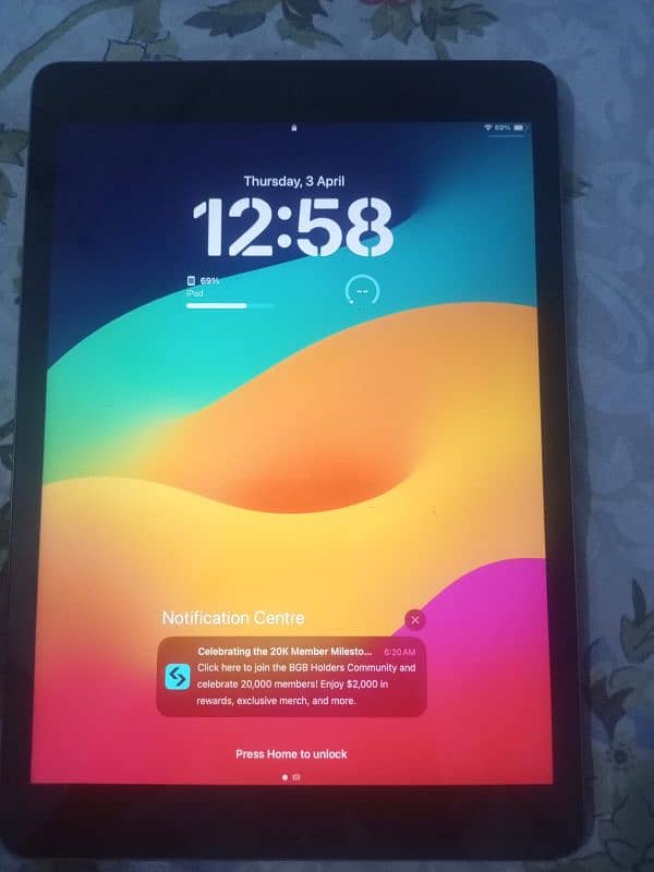 Apple IPad 8th generation 10/10 condition 0