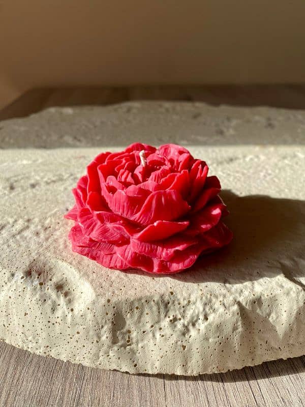 Bouquet candle . Tray candles  flower candle . for mother's day 9