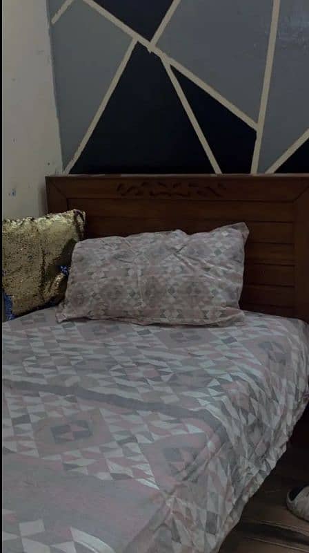 single bed with metres for sale almost new bed 10/10 condition 3