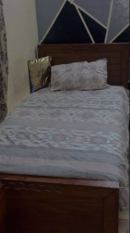 single bed with metres for sale almost new bed 10/10 condition 4
