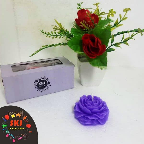 Bouquet candle . Tray candles  flower candle . for mother's day 11