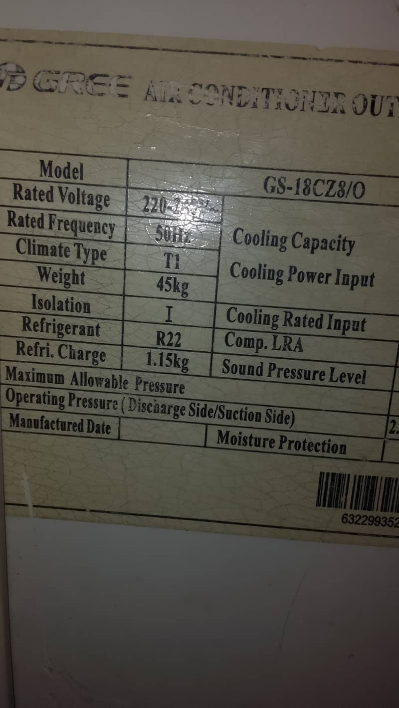 Gree Split Ac 10/10 condition 1