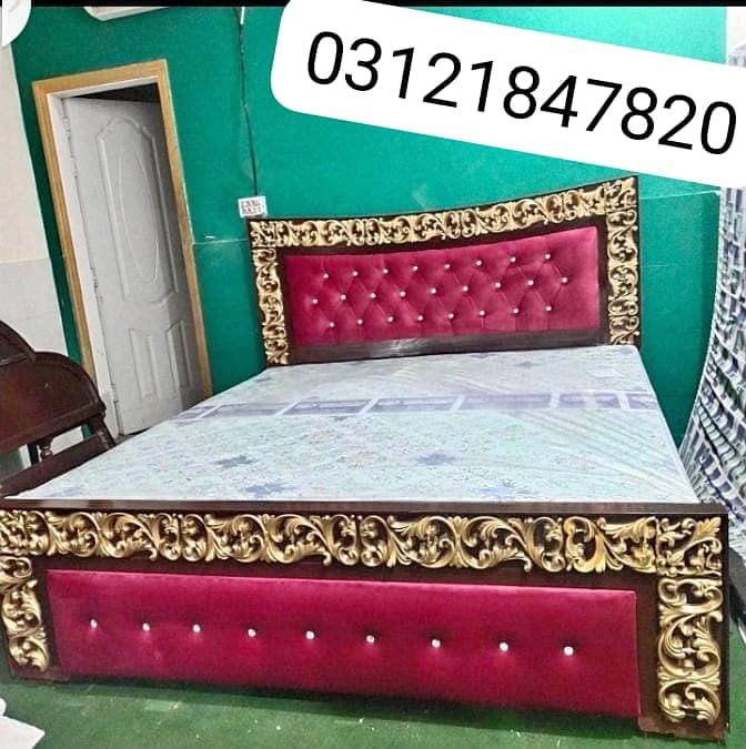 Double bed, King size bed, Dressing table,Bed set,Wooden bed,Furnitur 7