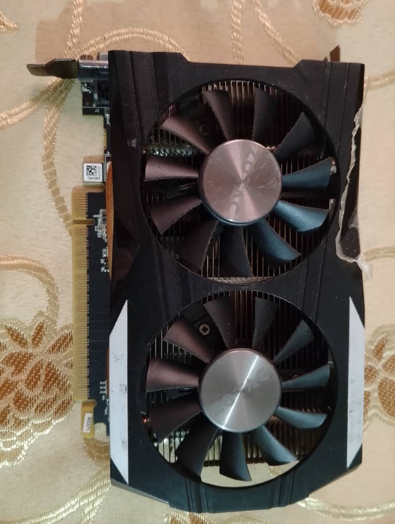 Ddr5 graphics card zotac GTX 1050ti 4gb and 2 gb 2