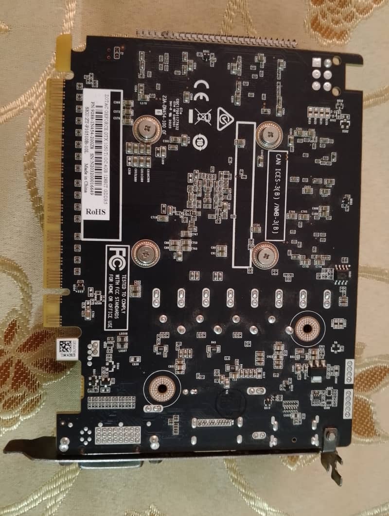 Ddr5 graphics card zotac GTX 1050ti 4gb and 2 gb 3