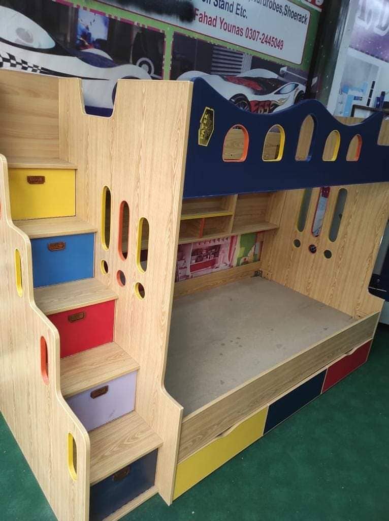 Bunk bed | Kid wooden bunker bed | Double bed | Triple bed 03234921584 9