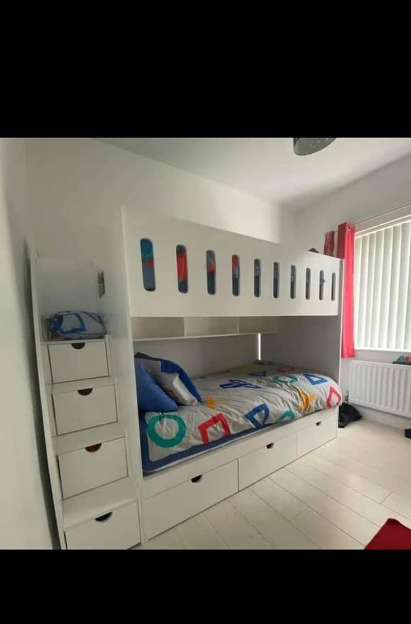 Bunk bed | Kid wooden bunker bed | Double bed | Triple bed 03234921584 14