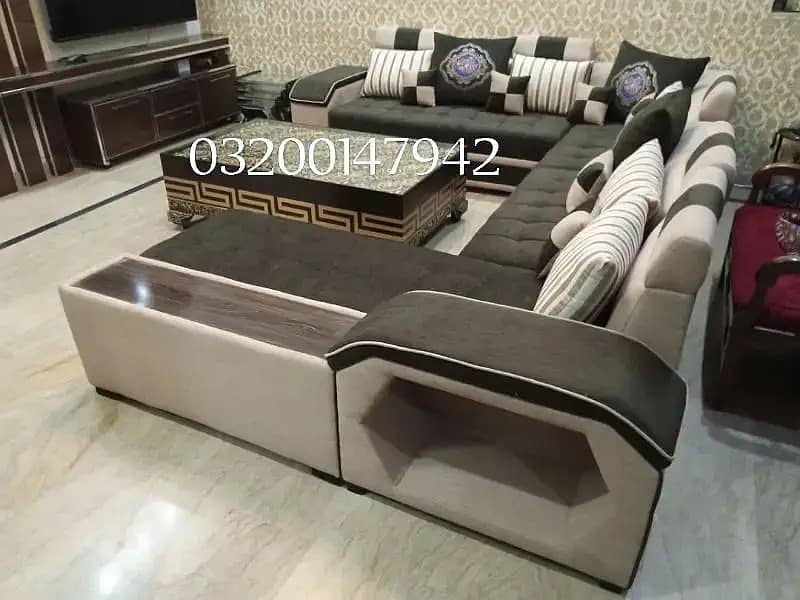 L shape sofa/L shape sofa/corner sofa/8 seater sofa set/puffy sofa 2