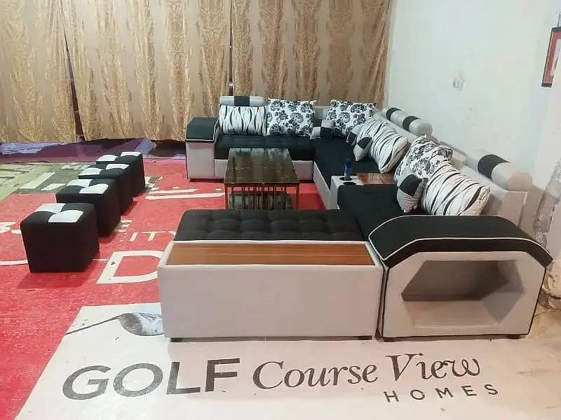 L shape sofa/L shape sofa/corner sofa/8 seater sofa set/puffy sofa 4
