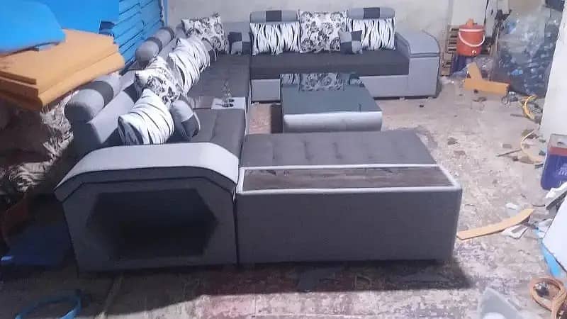 L shape sofa/L shape sofa/corner sofa/8 seater sofa set/puffy sofa 5