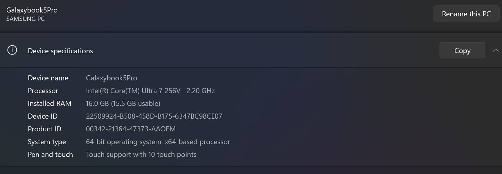 Galaxy Book5 Pro 14" 16/1 TB |3K OLED| 120hz| Toch| Warranty| UK model 5