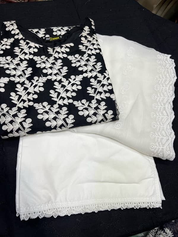 two pieces Kurta and dupata 4