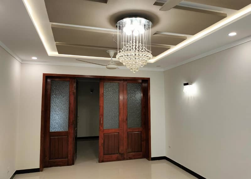 40x80 Marble Flooring Separate Gate Ground Portion Corner House With Servant Quarte Available On Rent In I-8 11