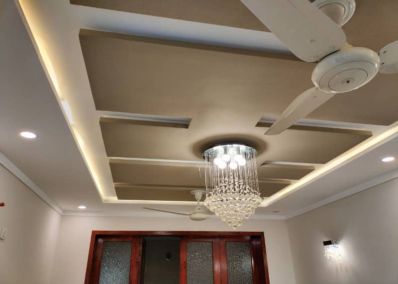 40x80 Marble Flooring Separate Gate Ground Portion Corner House With Servant Quarte Available On Rent In I-8 13