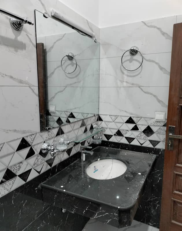 40x80 Marble Flooring Separate Gate Ground Portion Corner House With Servant Quarte Available On Rent In I-8 16