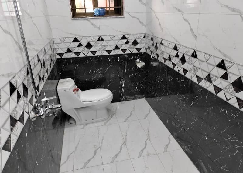 40x80 Marble Flooring Separate Gate Ground Portion Corner House With Servant Quarte Available On Rent In I-8 17