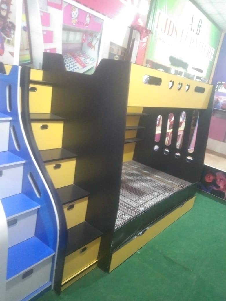 Bunk bed | Kid wooden bunker bed | Double bed | Triple bed 03234921584 5