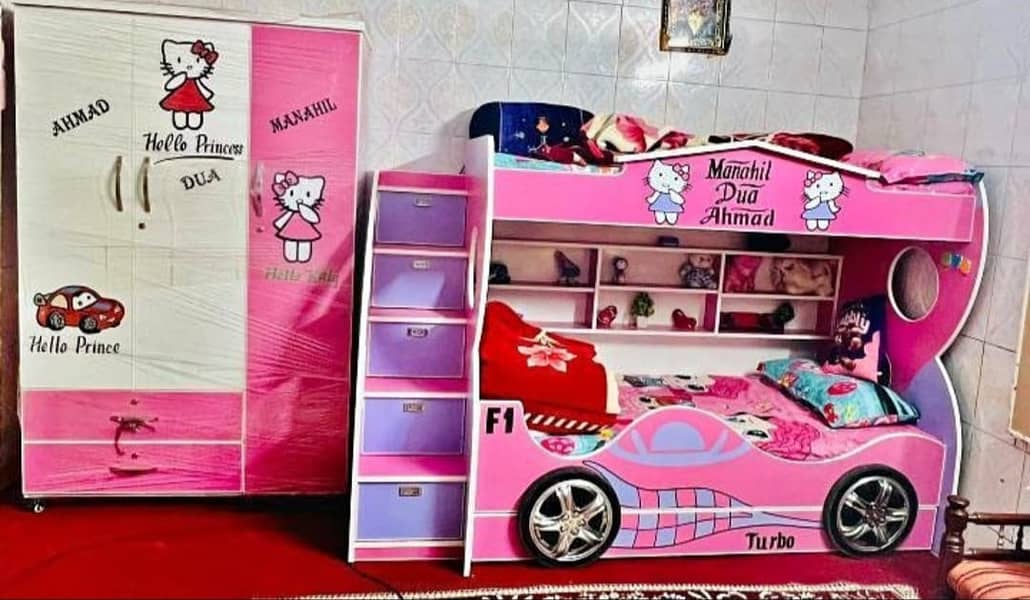Bunk bed | Kid wooden bunker bed | Double bed | Triple bed 03234921584 11