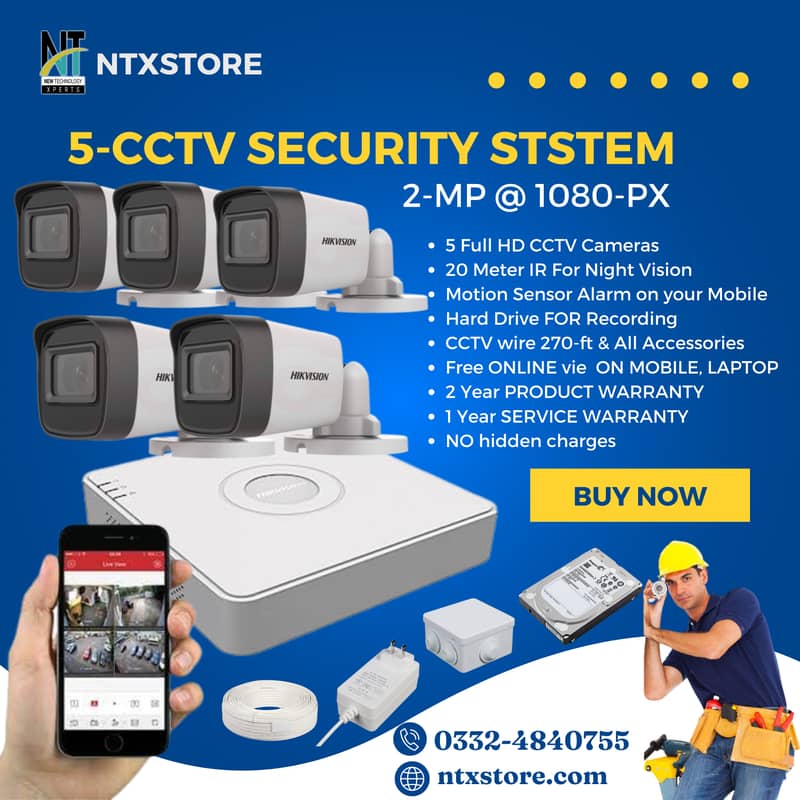  Hikvision & Dahua CCTV Cameras | Full Setup with Installation | 4