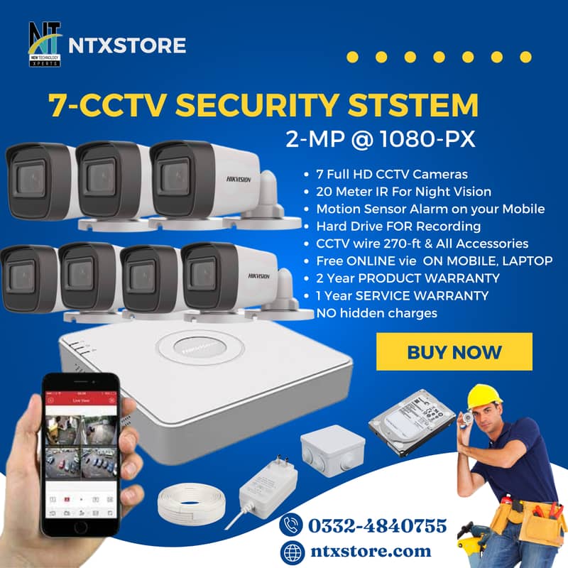  Hikvision & Dahua CCTV Cameras | Full Setup with Installation | 6