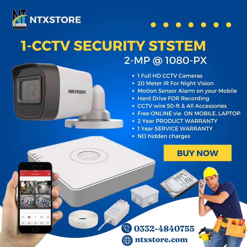 Hikvision & Dahua CCTV Cameras | Full Setup with Installation | 7