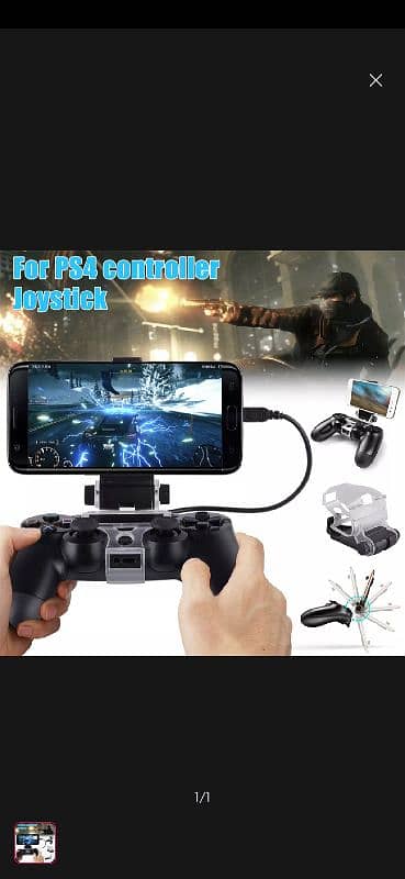 For PS4 Mobile Cell Phone Stand for PS4 Controller Mount Hand Grip 2