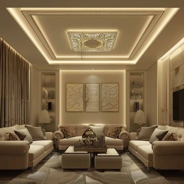 False Ceiling / Pop Ceiling / Gypsum Ceiling /PVC Ceiling/Drop Ceiling 5